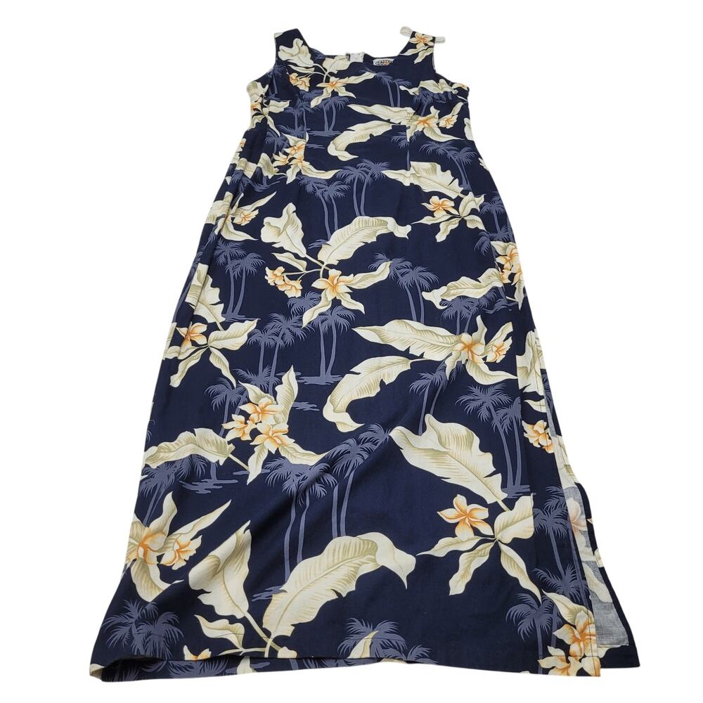Vintage Pacific Legend Hawaii tropical island midi maxi sheath dress vacation